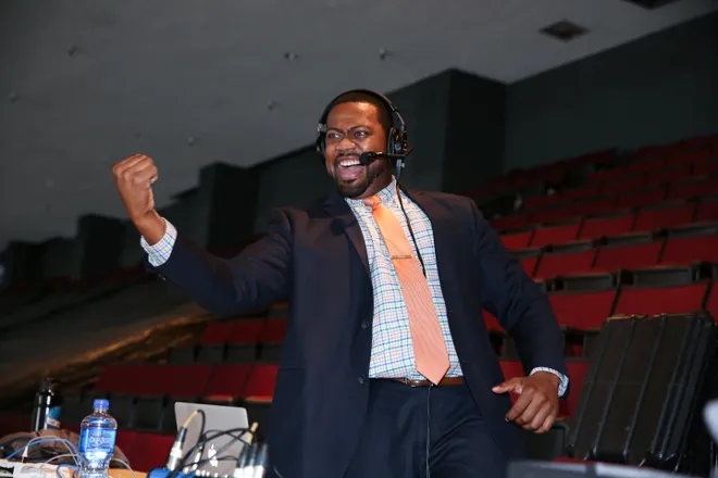 October 12, 2021: Everett Fitzhugh First Black NHL Team Broadcaster Calls First Game for Kraken